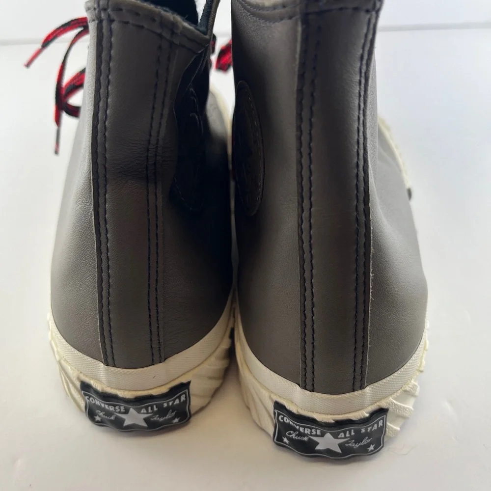 Converse Chuck 70 Bosey Hi Sneaker 168161C Grey Red Leather Mountain Cus… - Picture 7 of 11